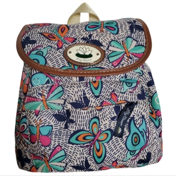 Lily Bloom Mini Backpack Night Flight Butterfly Butterflies Bag Women's Woman's - Picture 2 of 12